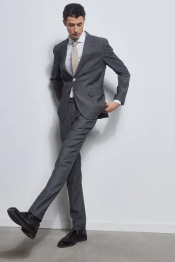 Pedro del Hierro Blazers|Blazers-Blazer cinzento bi-stretch slim Cizento