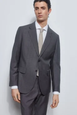 Pedro del Hierro Blazers|Blazers-Blazer cinzento bi-stretch slim Cizento