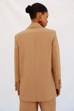 Cortefiel Fatos|Blazers-Blazer com gola de lapela Tostado