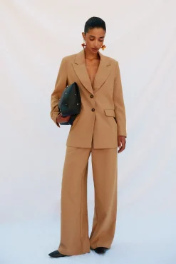 Cortefiel Fatos|Blazers-Blazer com gola de lapela Tostado