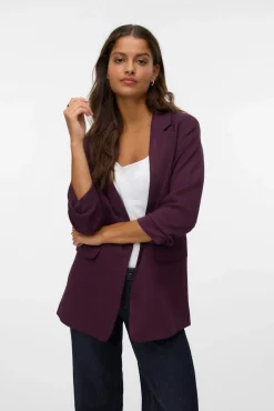 Vero Moda Blazers-Blazer com manga 3/4 Roxo