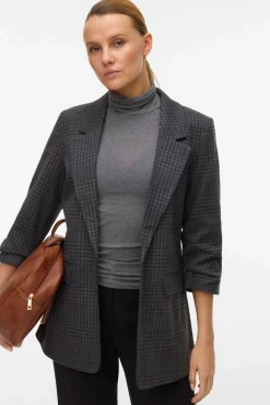 Vero Moda Blazers-Blazer com manga 3/4 Cinzento