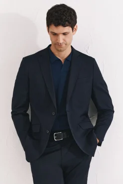 Cortefiel Blazers|Blazers-Blazer Coolmax liso Azul