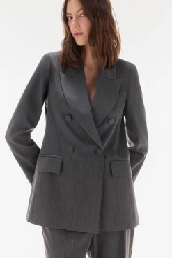 TFP by Tamara Falcó Blazers-Blazer cruzado Cizento