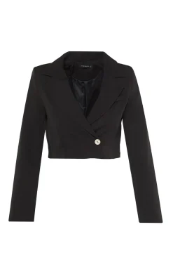 Trendyol Blazers-Blazer curto preto