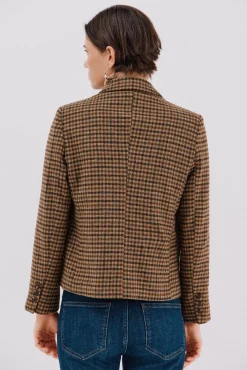 Cortefiel Blazers-Blazer curto Castanho