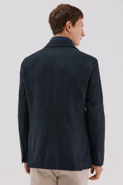 Cortefiel Blazers|Blazers-Blazer de lã com vistas removíveis Azul