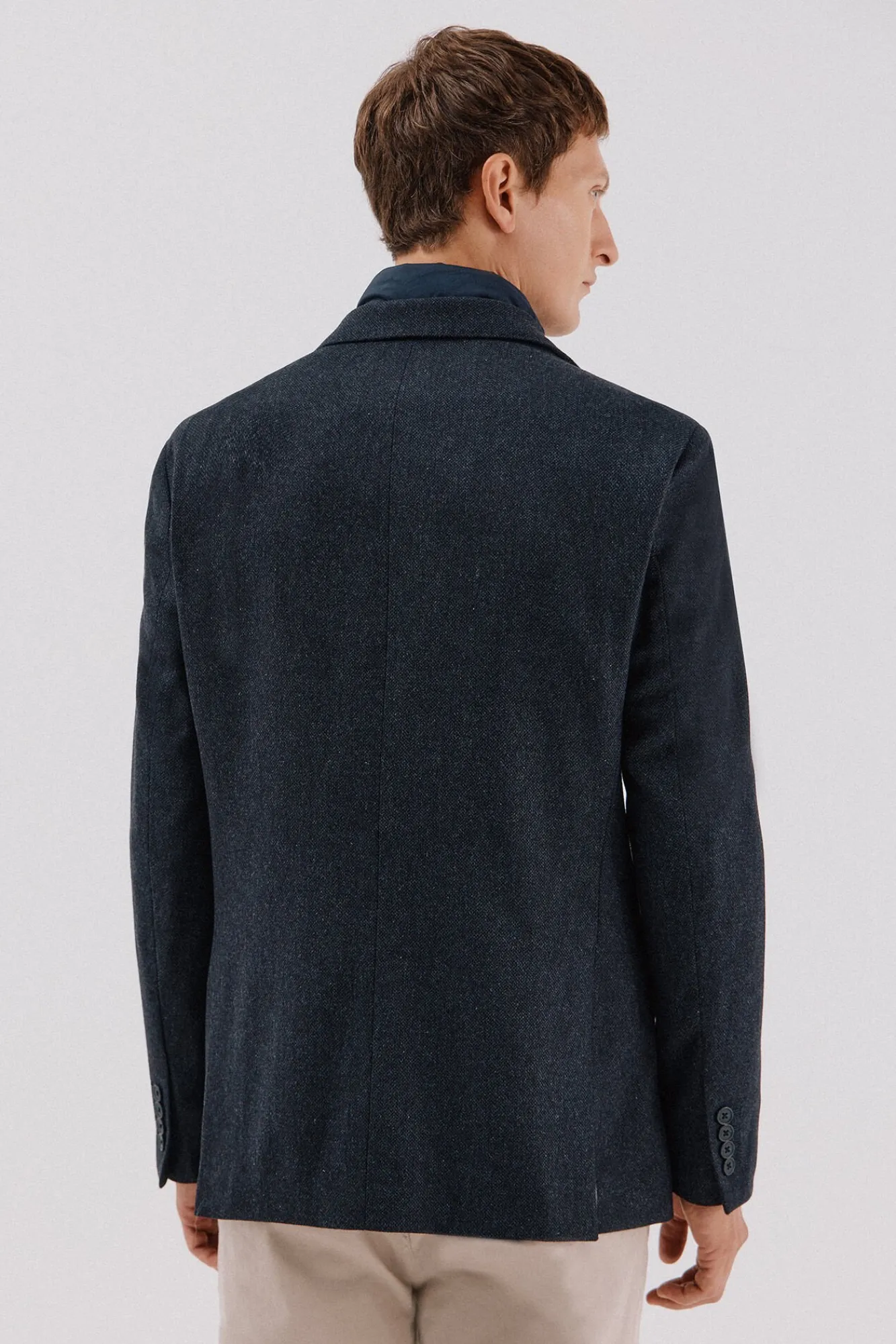 Cortefiel Blazers|Blazers-Blazer de lã com vistas removíveis Azul