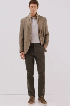 Cortefiel Blazers|Blazers-Blazer de lã com vistas removíveis Tostado