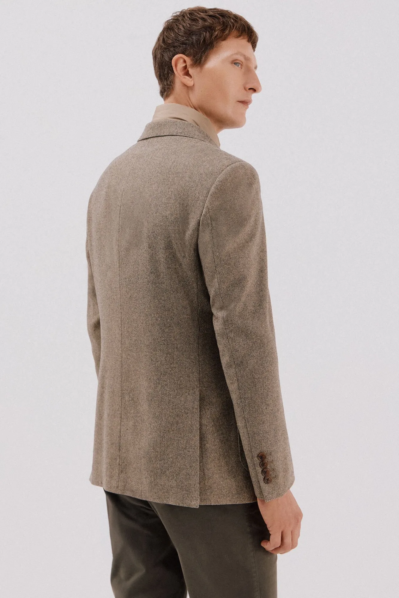 Cortefiel Blazers|Blazers-Blazer de lã com vistas removíveis Tostado