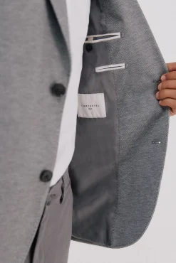 Cortefiel Blazers|Blazers-Blazer de malha Cinzento