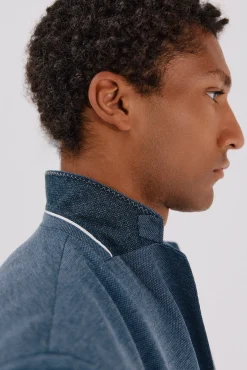 Cortefiel Blazers|Blazers-Blazer de malha Azul