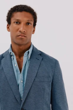 Cortefiel Blazers|Blazers-Blazer de malha Azul