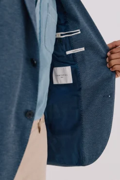 Cortefiel Blazers|Blazers-Blazer de malha Azul