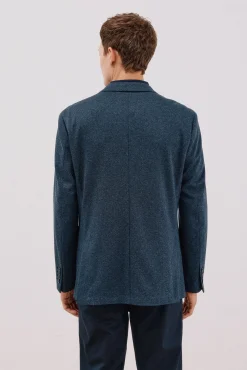 Cortefiel Blazers|Blazers-Blazer de malha espiga Azul