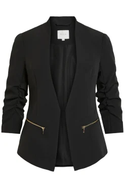 Vila Blazers-Blazer de mulher ajustado Preto