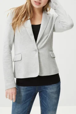 Vero Moda Blazers-Blazer feminino de manga comprida com bolsos Cinzento