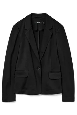 Vero Moda Blazers-Blazer feminino de manga comprida com bolsos Preto