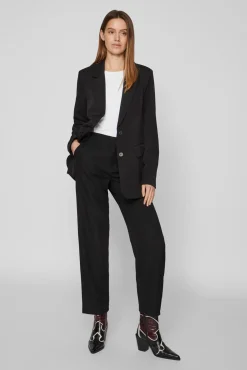 Vila Blazers-blazer grande Preto