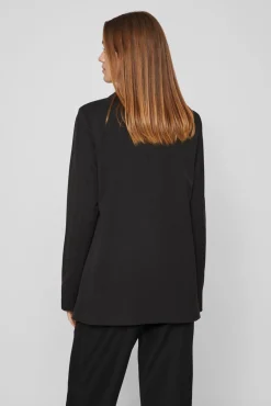 Vila Blazers-blazer grande Preto