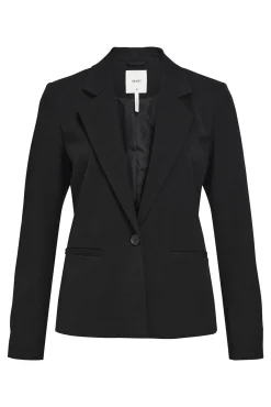 Object Blazers-Blazer justo manga comprida Preto