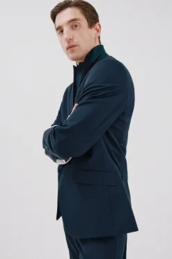 Cortefiel Blazers|Blazers-Blazer liso coolmax® Azul