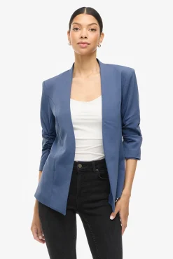 Vila Fatos|Blazers-Blazer manga 3/4 Azul
