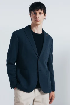 Springfield Blazers|Blazers-Blazer olho de perdiz azul