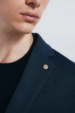 Springfield Blazers|Blazers-Blazer olho de perdiz azul