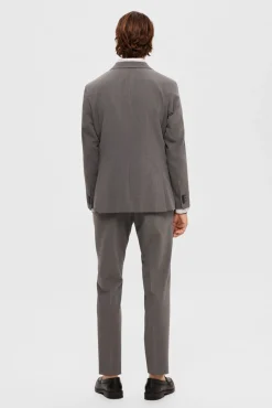 Selected Blazers|Blazers-Blazer slim fit com bolsos. Cinzento