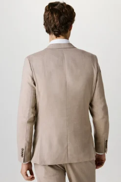 Selected Blazers|Blazers-Blazer Slim Fit com lã Castanho