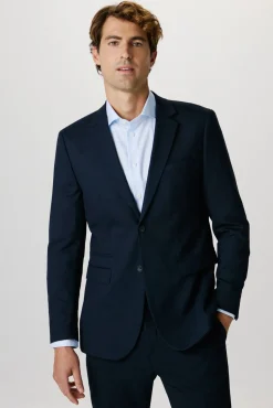 Selected Blazers|Blazers-Blazer Slim Fit com lã Azul