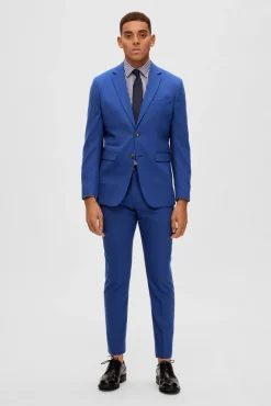 Selected Blazers|Blazers-Blazer Slim Fit com lã Azul