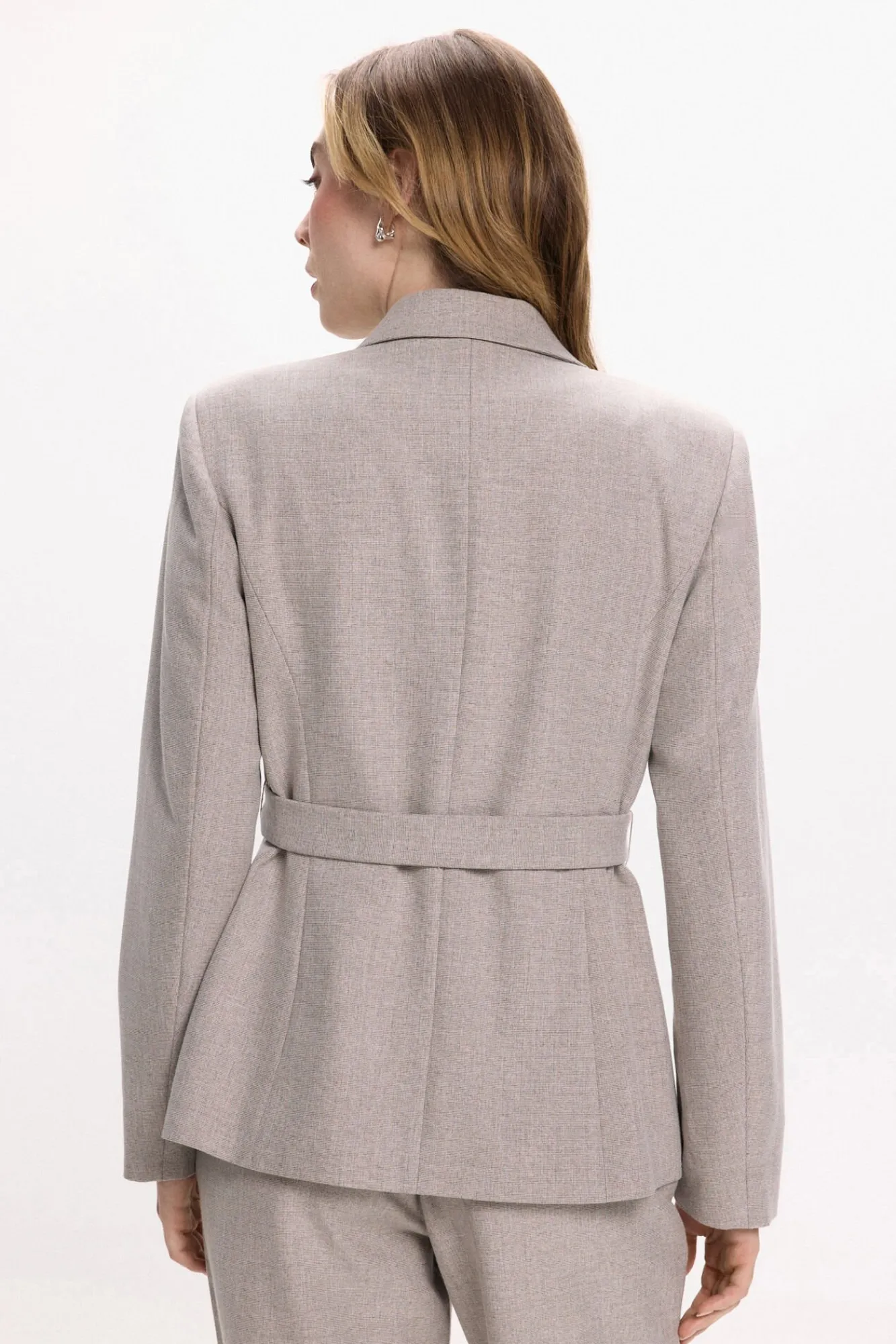 Vila Fatos|Blazers-Blazer trespassado com botões Cinzento