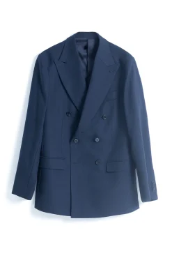 PuroEGO Blazers|Blazers-Blazer trespassado duplo slim fit Azul