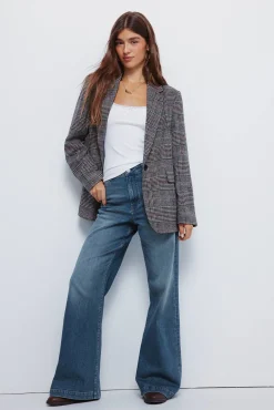 Springfield Blazers-Blazer xadrez azul