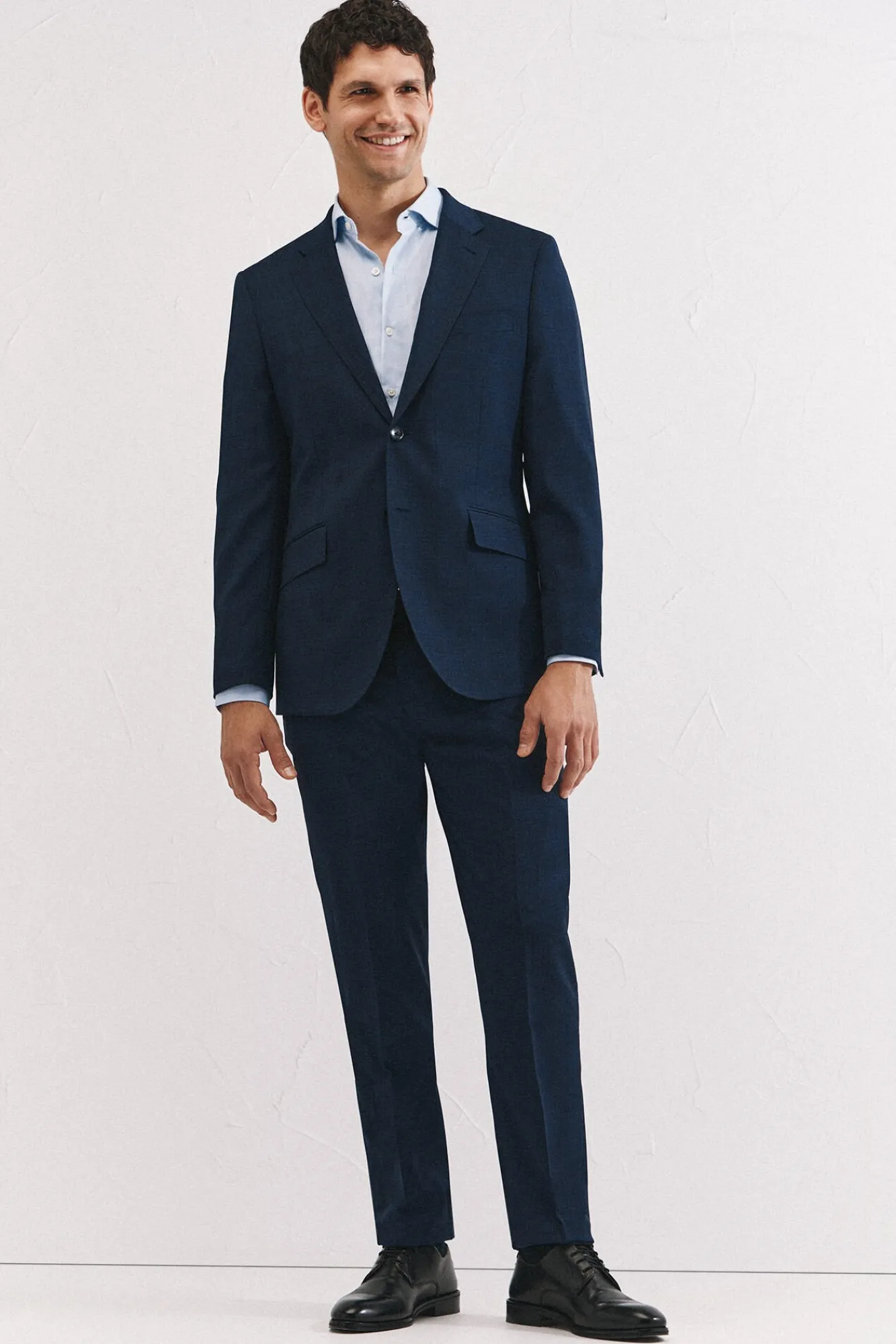 Cortefiel Blazers|Blazers-Blazer xadrez slim fit Azul
