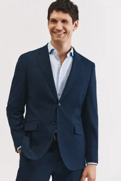 Cortefiel Blazers|Blazers-Blazer xadrez slim fit Azul