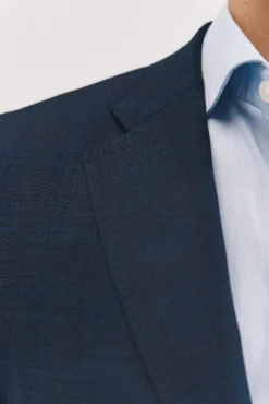 Cortefiel Blazers|Blazers-Blazer xadrez slim fit Azul