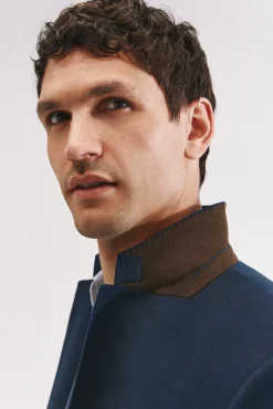 Cortefiel Blazers|Blazers-Blazer xadrez slim fit Azul