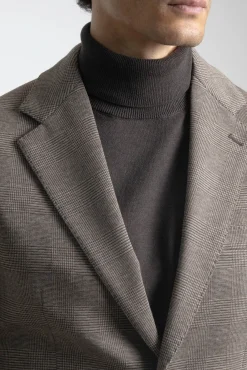 PuroEGO Blazers|Blazers-Blazer xadrez galês slim fit Cinzento