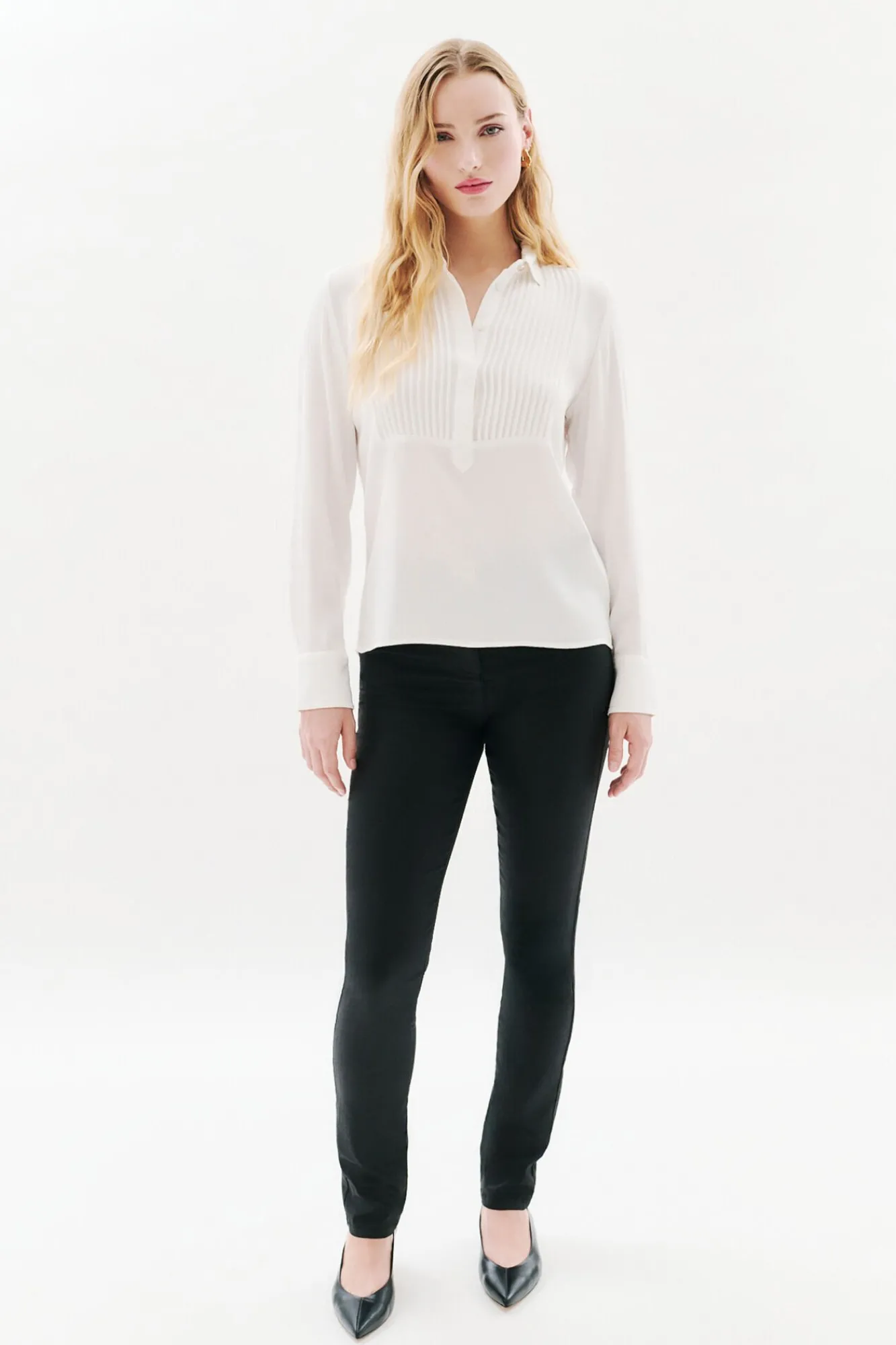 Caroll Blusas-Blusa 100% viscose Ecru