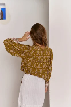 Jaase Blusas-Blusa Bree com estampado Amalie Tostado