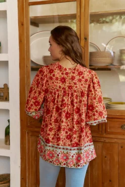 Jaase Blusas-Blusa Bree com estampado Lilliana Laranja