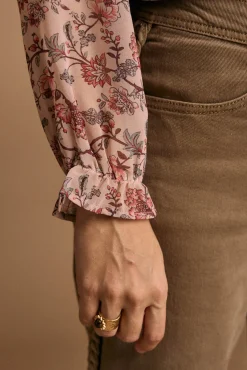Polín Et Moi Blusas-Blusa Brisa com estampado de flores Impress&atilde;o