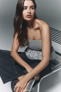 High Spirits Blusas-Blusa Bubblé cinzento