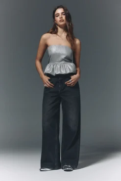 High Spirits Blusas-Blusa Bubblé cinzento