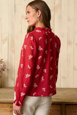 Polín Et Moi Blusas-Blusa cereja Tania Vermelho