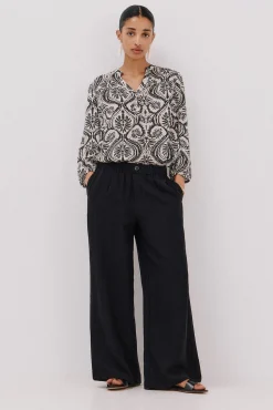 Cortefiel Blusas-Blusa com cintado = entallado frontal Cinzento