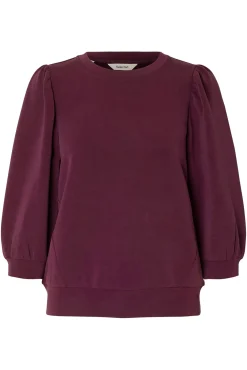 Selected T-Shirts|Sweatshirts-Blusa com manga top Roxo